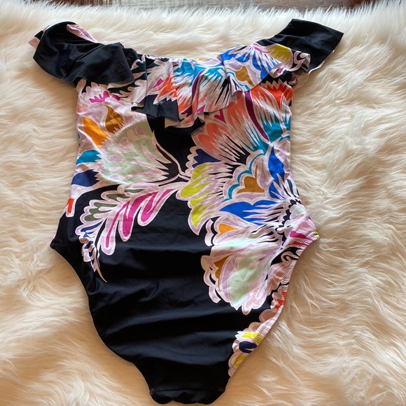 Trina Turk Seychelles Off Shoulder One Piece - Picture 11 of 13